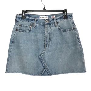 RE/DONE MINI skirt in ultra light sz28